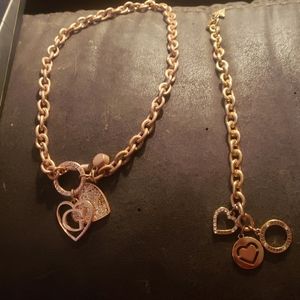 Guess necklace and bracelet